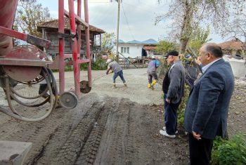 KONKASÖR ŞANTİYESİ, BETON YOL ÇALIŞMALARINI HIZLANDIRDI – 755