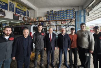 5.5.26 Ünye Madeni Eşya, Esnaf ve Sanatkarlar Odası Başkanımız Ali Özkan’ı sanayi sitesindeki işyerinde ziyaret