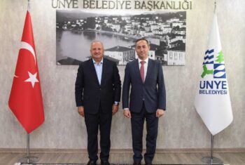 KAYMAKAM YILDIZ’DAN ÜNYE BELEDİYESİ’NE İADE-İ ZİYARET