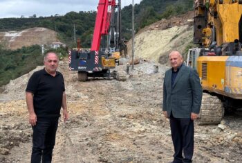 ÜNYE-AKKUŞ-NİKSAR YOLUNDA ÇALIŞMALAR YAKINDAN TAKİP EDİLİYOR (1)