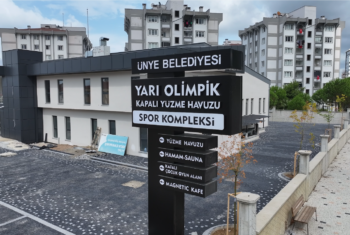 ÜNYE’YE DEĞER KATACAK YARI OLİMPİK YÜZME HAVUZU KOMPLEKSİNDE AÇILIŞ HEYECANI (1)